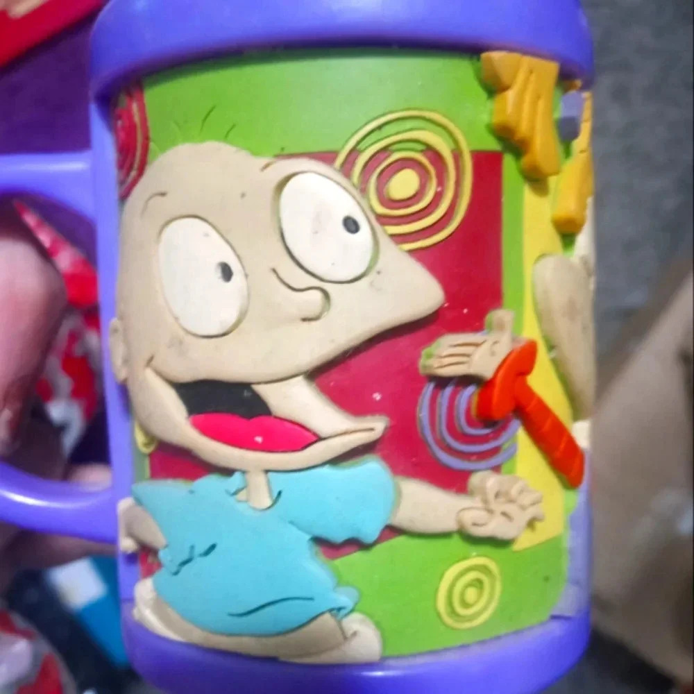 1998 Zak! Designs Nickelodeon Rugrats 3D Mug Purple